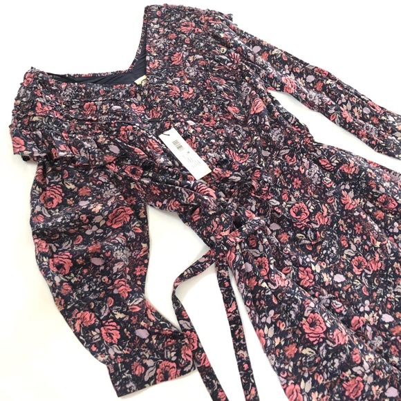 La Vie Rebecca Taylor Floral Ruffle Mini Dress - Picture 6 of 8